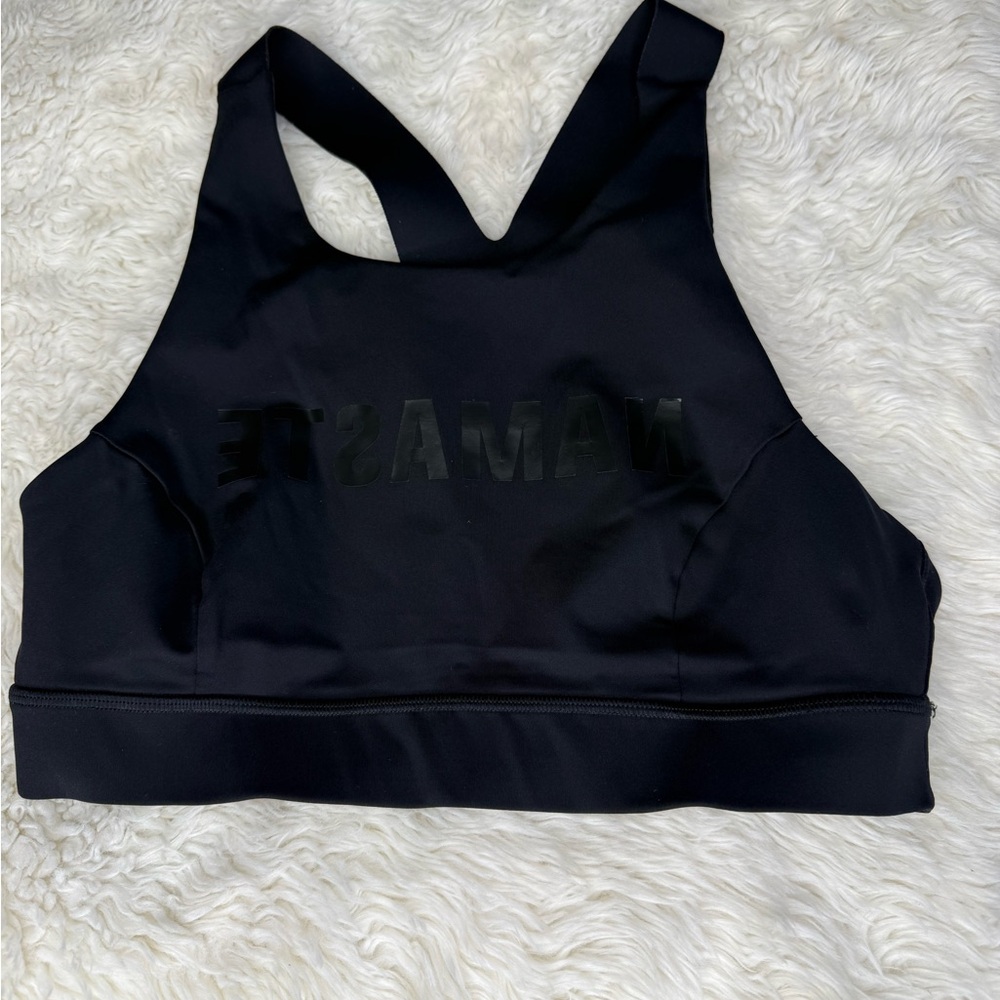 Lululemon Namaste Sports Bra Black Size 10 Style# W2AMIS Athleisure Activewear - Picture 2 of 8